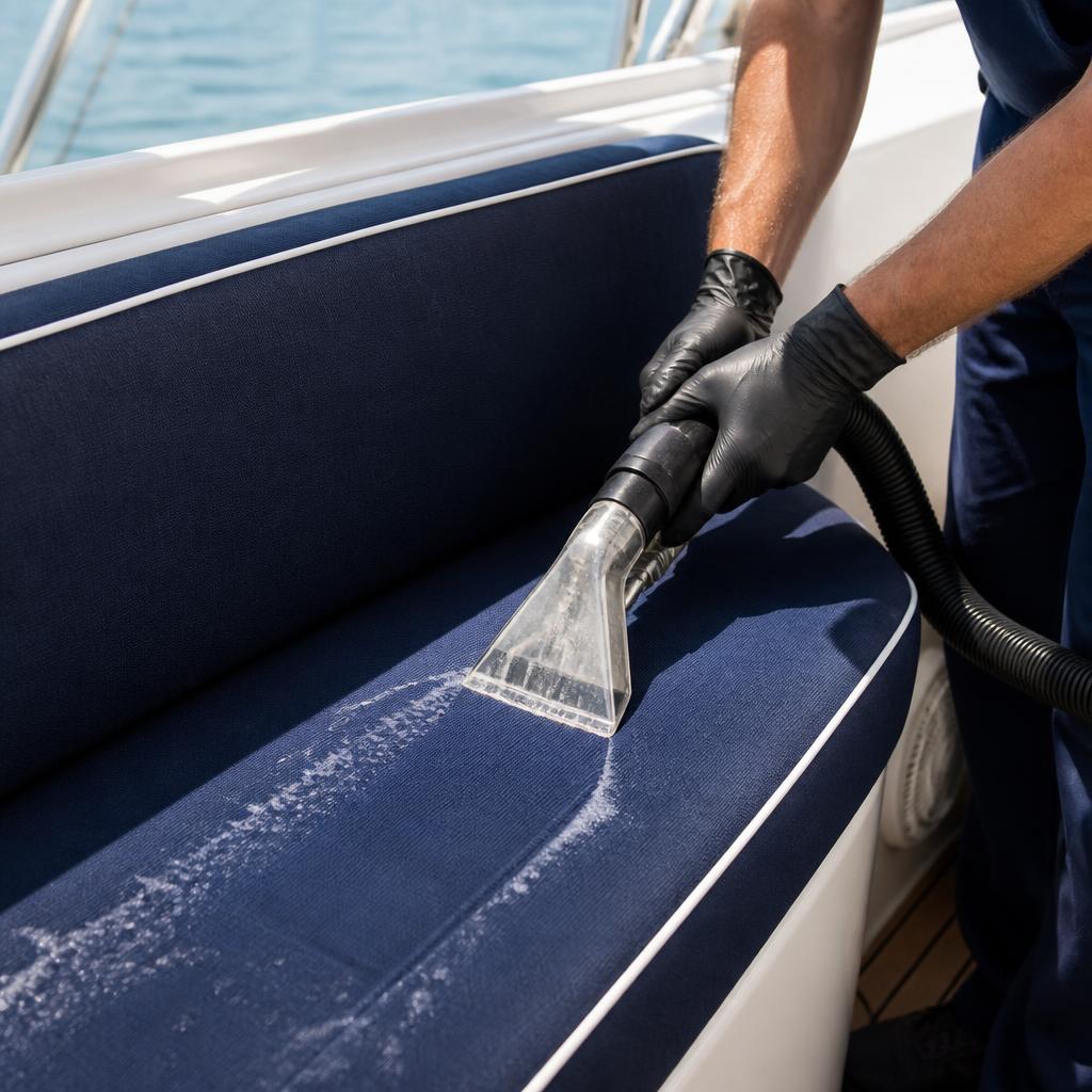 Estofos marítimos em embarcação de recreio
